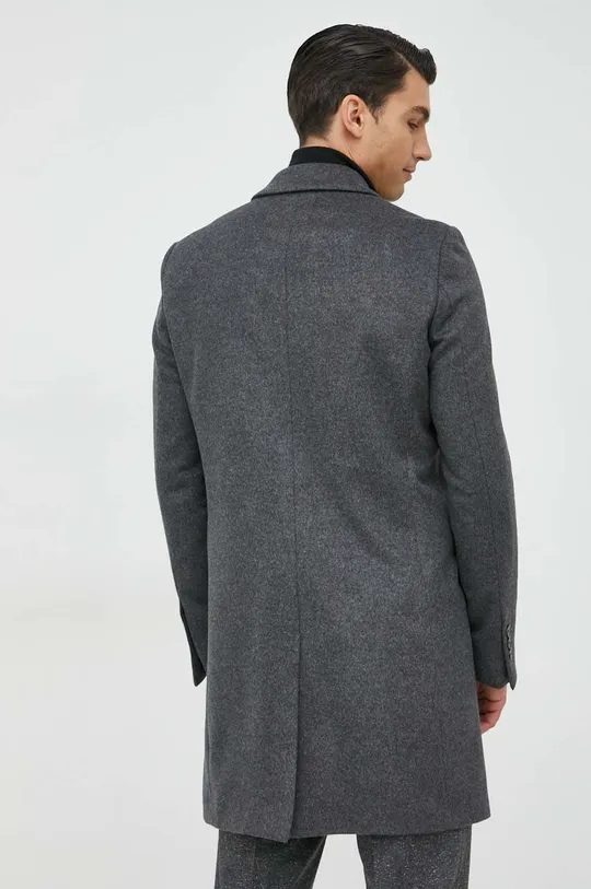 Μάλλινο παλτό BOSS  Κύριο υλικό: 90% Παρθένο μαλλί, 10% Κασμίρι Φόδρα: 100% Βισκόζη