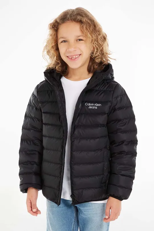 crna Dječja pernata jakna Calvin Klein Jeans Za dječake