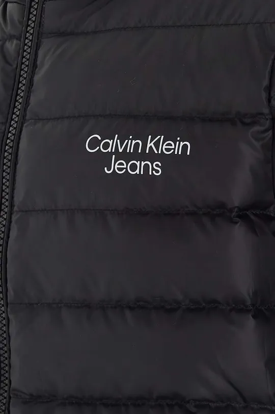 čierna Detská páperová bunda Calvin Klein Jeans