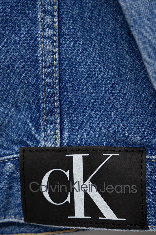 niebieski Calvin Klein Jeans kurtka jeansowa dziecięca