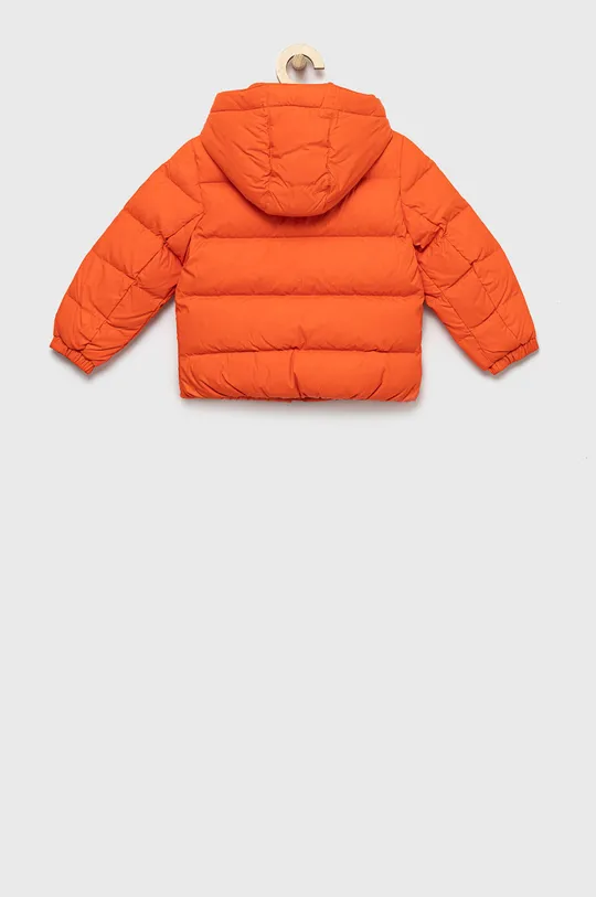 Дитяча двостороння пухова куртка Tommy Hilfiger помаранчевий