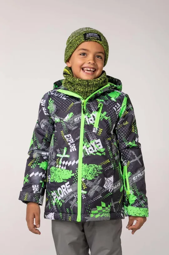 зелёный Детская лыжная куртка Lemon Explore Для мальчиков