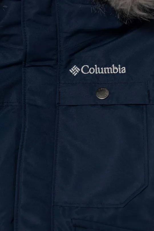 Columbia kurtka dziecięca Materiał zasadniczy: 100 % Poliester, Wypełnienie: 85 % Poliester z recyklingu, 15 % Poliester, Futerko: 51 % Modakryl, 34 % Akryl, 15 % Poliester