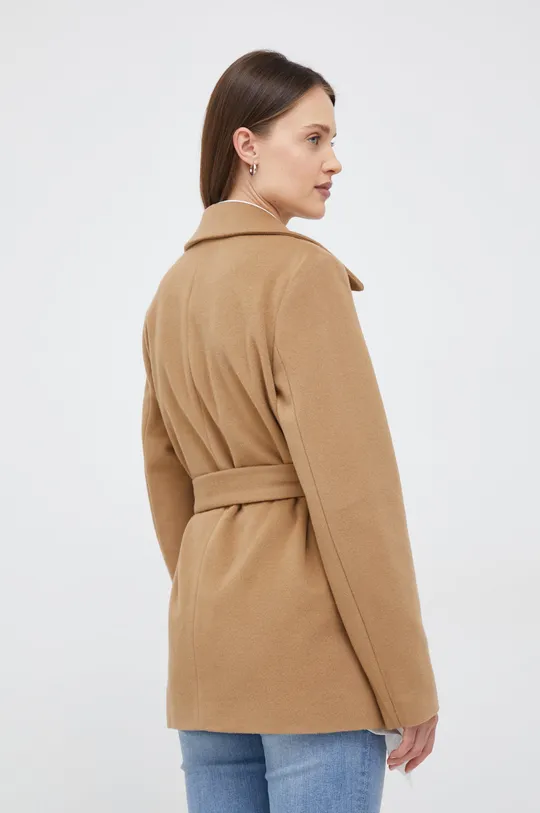 Vuneni kaput Calvin Klein  Temeljni materijal: 80% Djevičanska vuna, 20% Poliamid Postava džepova: 100% Viskoza