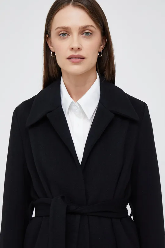 nero Calvin Klein cappotto in lana