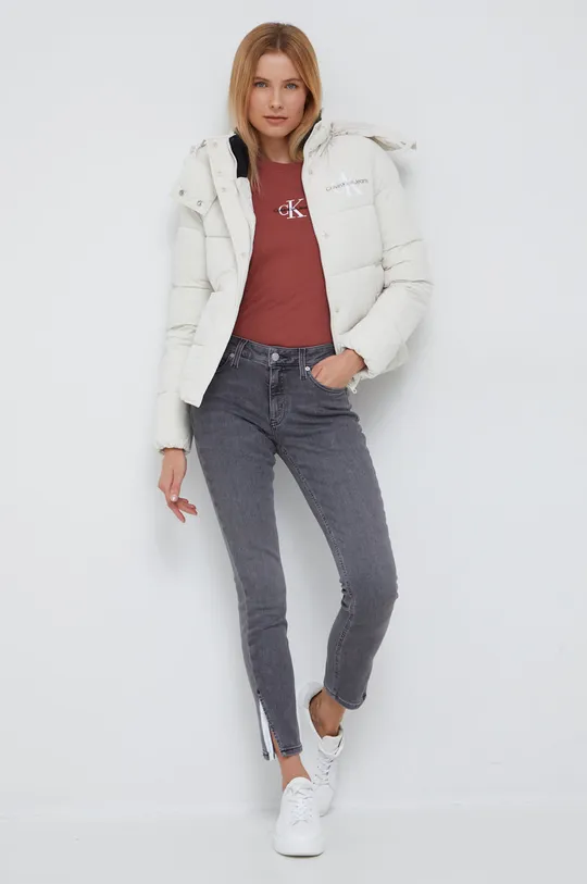bézs Calvin Klein Jeans rövid kabát Női