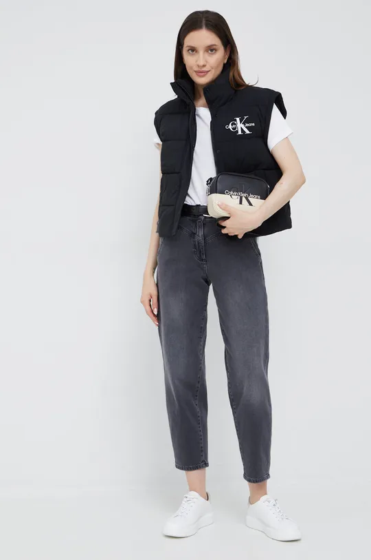 μαύρο Αμάνικο μπουφάν Calvin Klein Jeans Γυναικεία