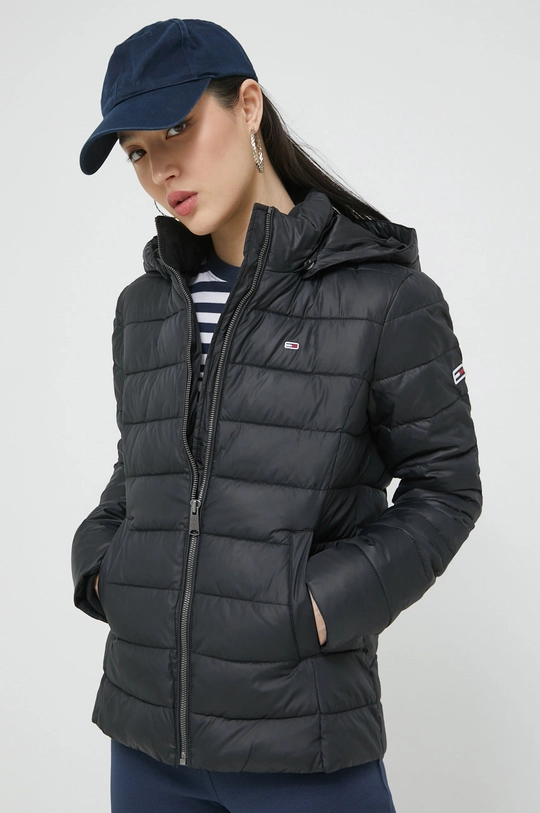 czarny Tommy Jeans kurtka DW0DW13741.9BYY Damski