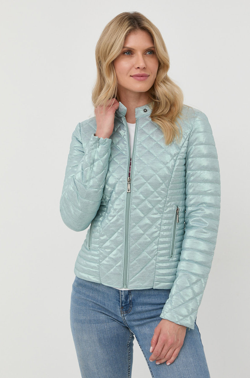 Куртка Guess женская цвет бирюзовый переходная | ANSWEAR.ua