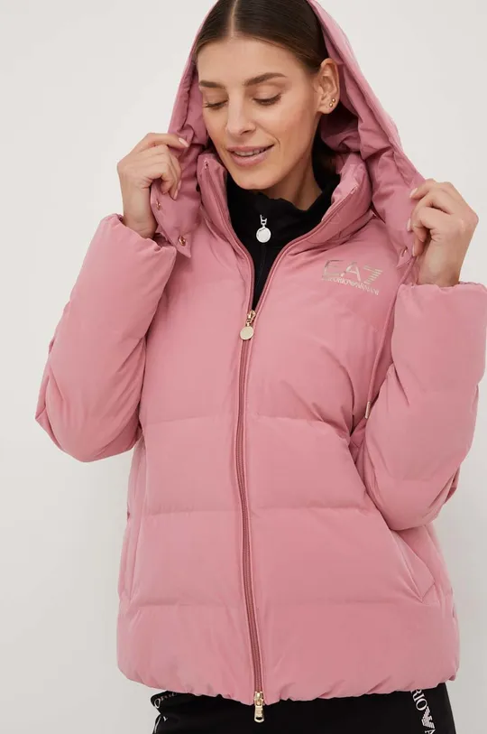 rózsaszín EA7 Emporio Armani rövid kabát Női