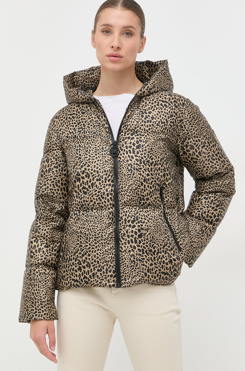 MICHAEL Michael Kors kurtka puchowa MU220795VW, damska kolor beżowy