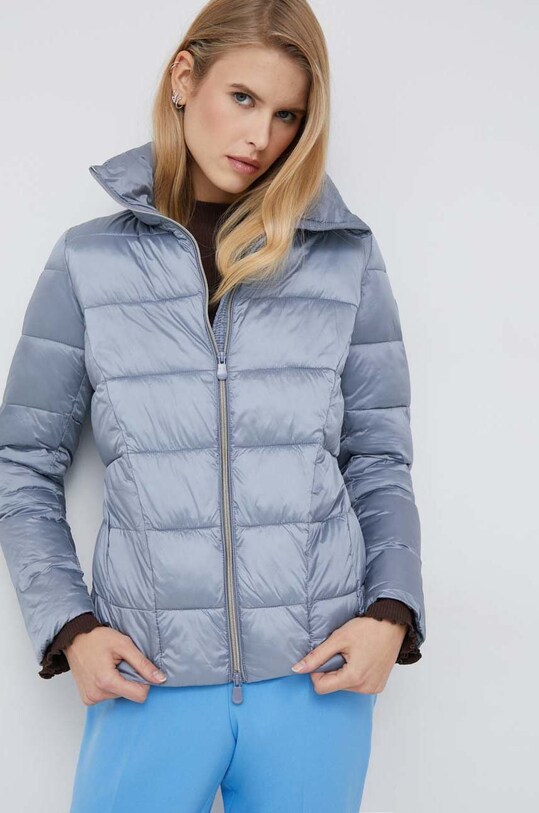 Save The Duck kurtka damska kolor niebieski przejściowa | Answear.com