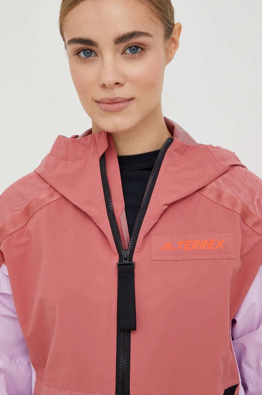 oranžová Nepremokavá bunda adidas TERREX Utilitas