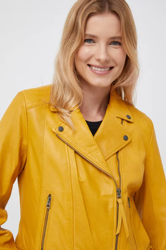 κίτρινο Δερμάτινο jacket Pepe Jeans