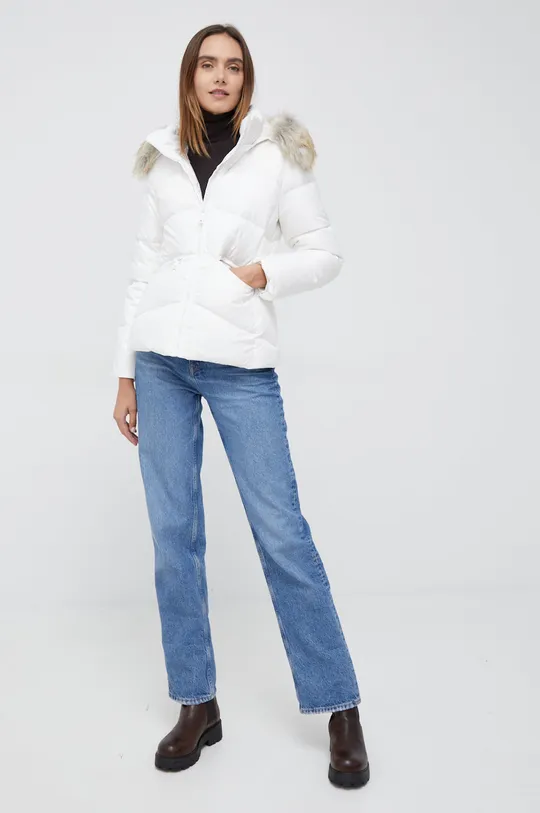 Пухова куртка Calvin Klein білий