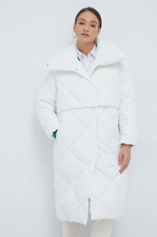 biały Calvin Klein kurtka puchowa Damski