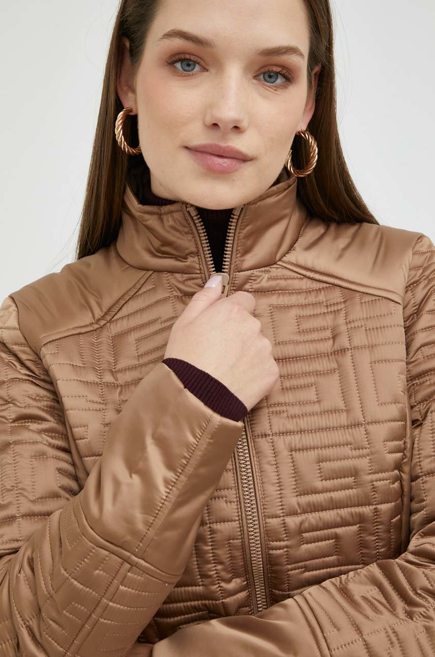 Куртка Guess жіноча колір коричневий перехідна | ANSWEAR.ua