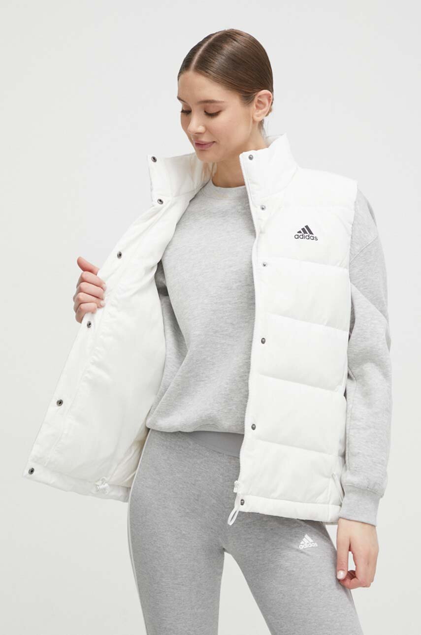 adidas bezr??kawnik puchowy damski kolor bia??y zimowy HG6278 | Answear.com