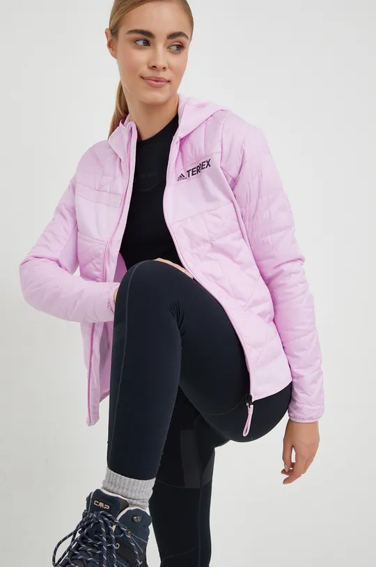 ροζ Αθλητικό μπουφάν adidas TERREX Multi Hybrid Γυναικεία