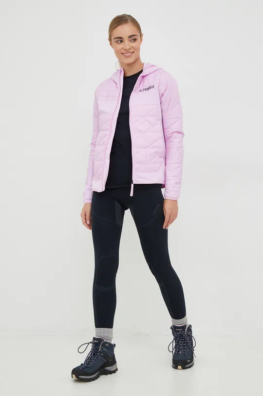 Αθλητικό μπουφάν adidas TERREX Multi Hybrid ροζ