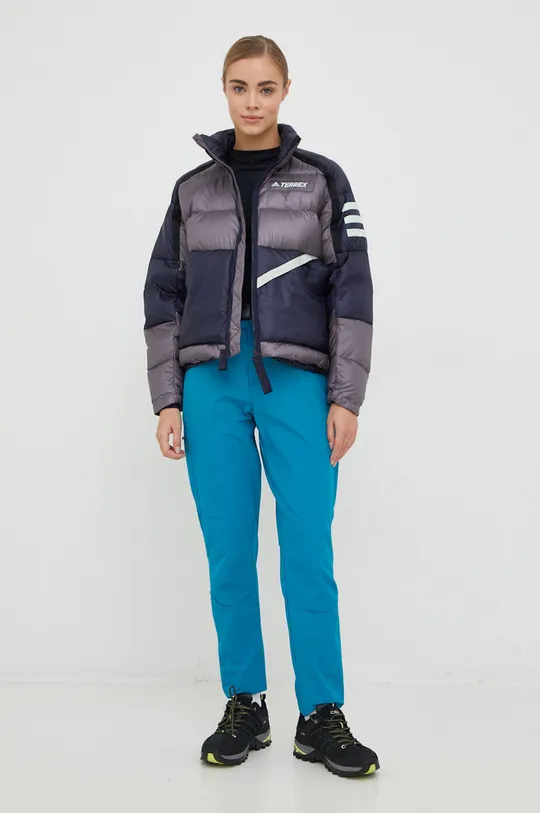 Sportska pernata jakna adidas TERREX Utilitas mornarsko plava