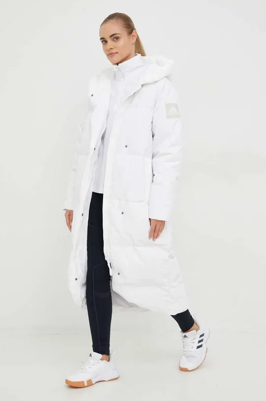 Пуховая куртка adidas белый