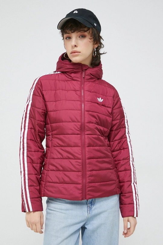 burgundia adidas Originals rövid kabát Női