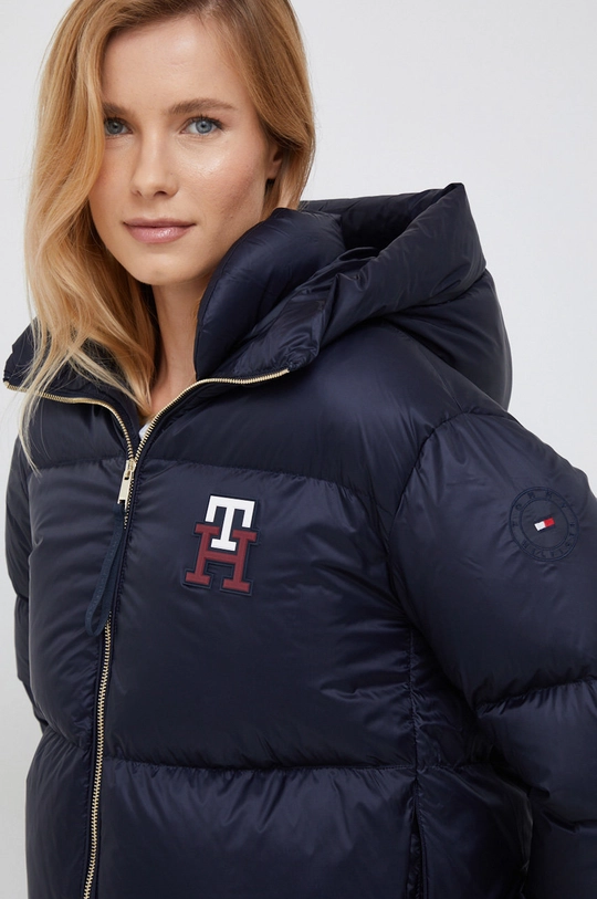 tmavomodrá Páperová bunda Tommy Hilfiger