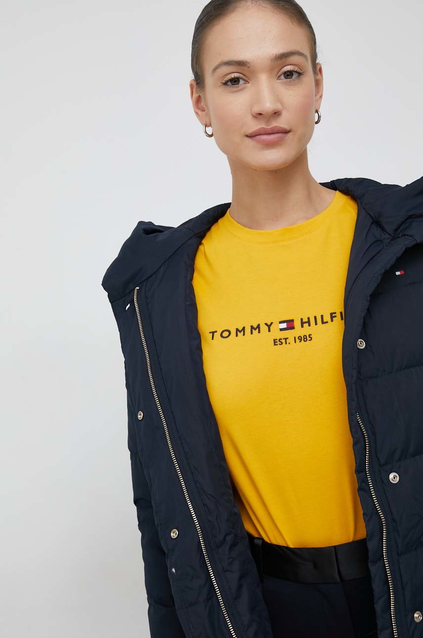 Пуховая куртка Tommy Hilfiger женская цвет синий зимняя | ANSWEAR.ua