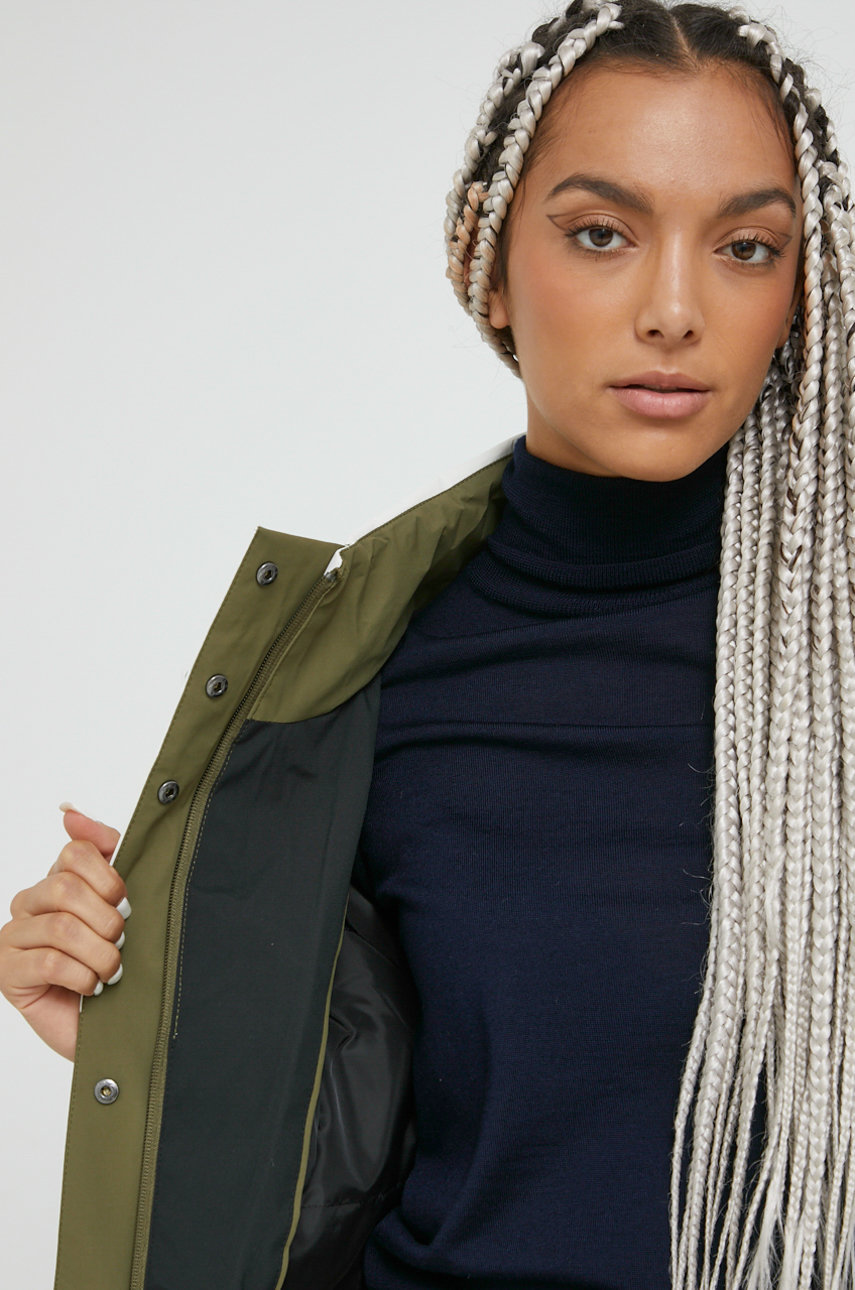 Куртка Fila жіноча колір зелений перехідна | ANSWEAR.ua