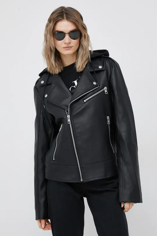 črna Biker jakna Calvin Klein Jeans Ženski