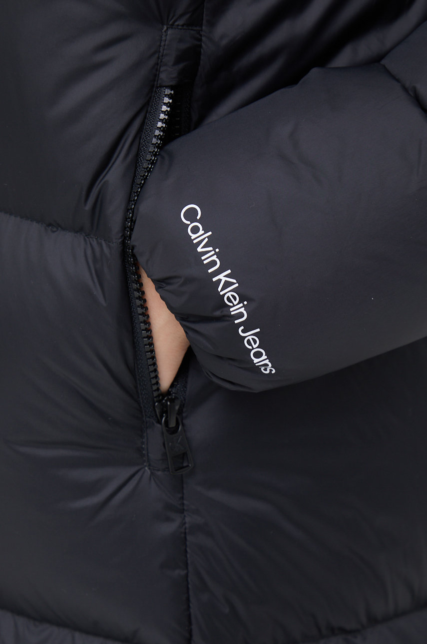Пуховая куртка Calvin Klein Jeans женская цвет чёрный зимняя | ANSWEAR.ua