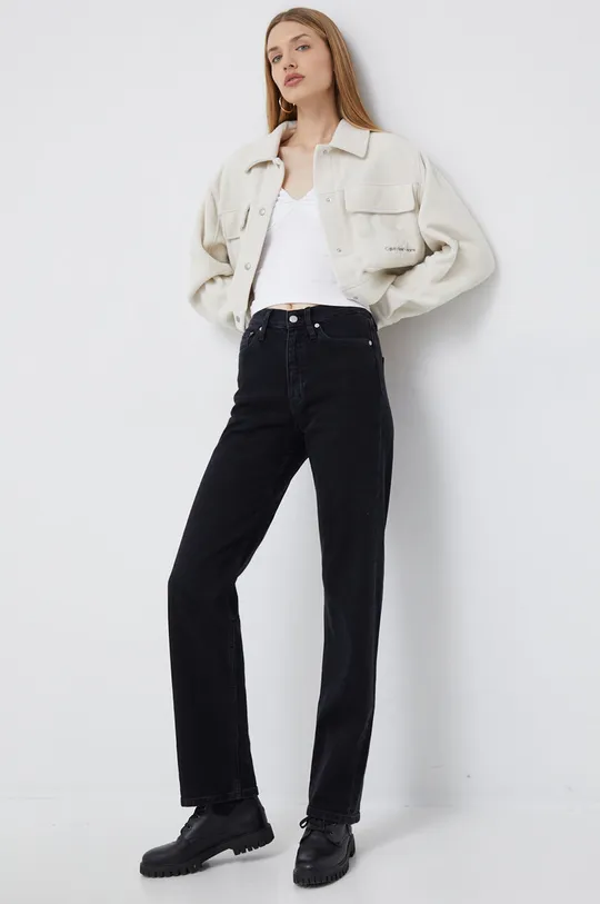 Calvin Klein Jeans koszula beżowy
