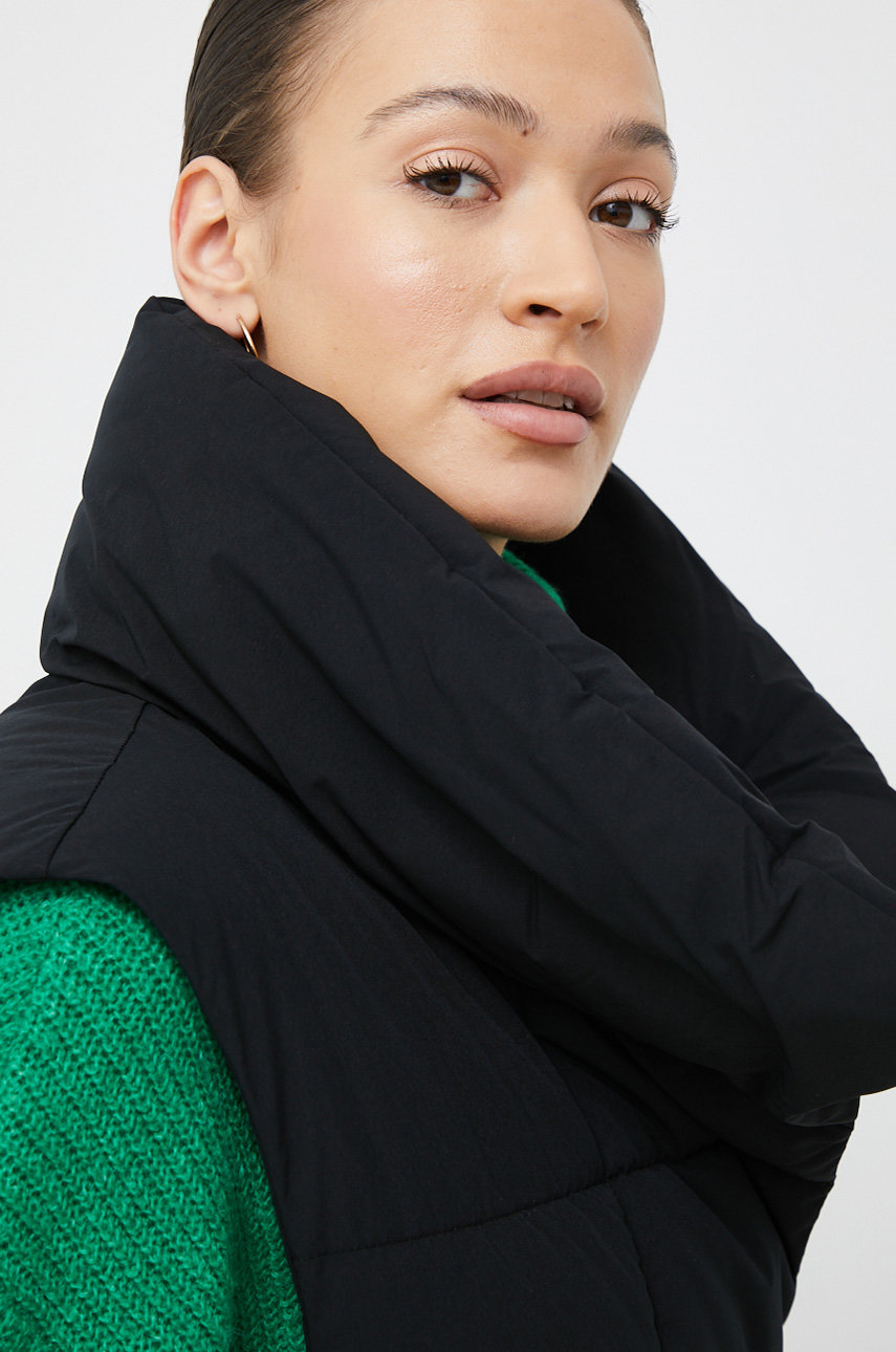 Sisley bezrękawnik, damski kolor czarny zimowy | Answear.com