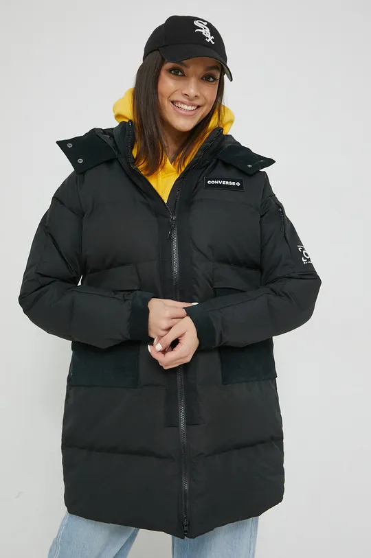 black Converse down jacket Women’s