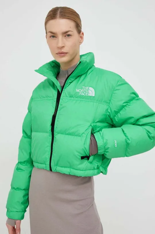πράσινο Μπουφάν με επένδυση από πούπουλα The North Face WOMEN’S NUPTSE SHORT JACKET Γυναικεία