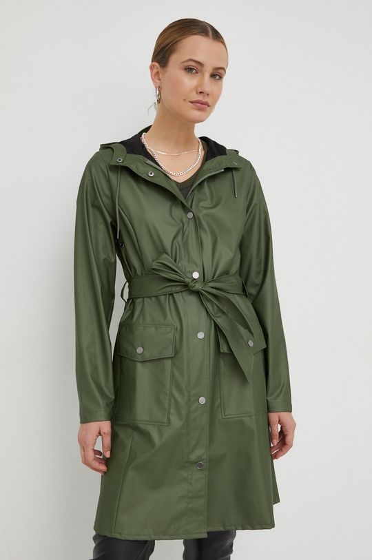Rains rain jacket 18130 Curve Jacket women's green color | buy on PRM