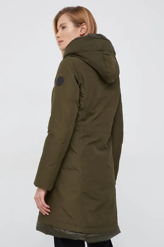 Куртка Woolrich  Основной материал: 57% Хлопок, 43% Полиэстер Подкладка: 100% Полиамид Наполнитель: 90% Гусиный пух, 10% Перо Материал 1: 100% Полиамид