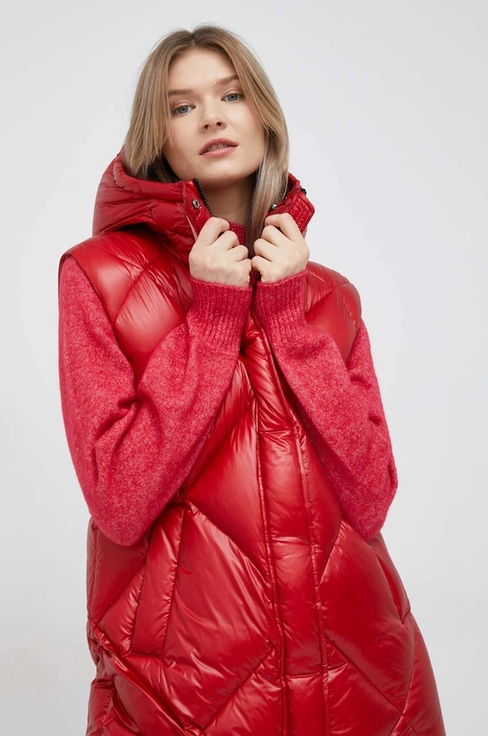 rosso Hetrego gilet in piuma Dixie