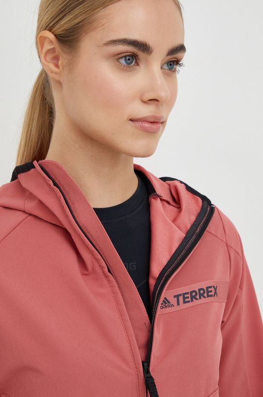 różowy adidas TERREX kurtka outdoorowa Multi