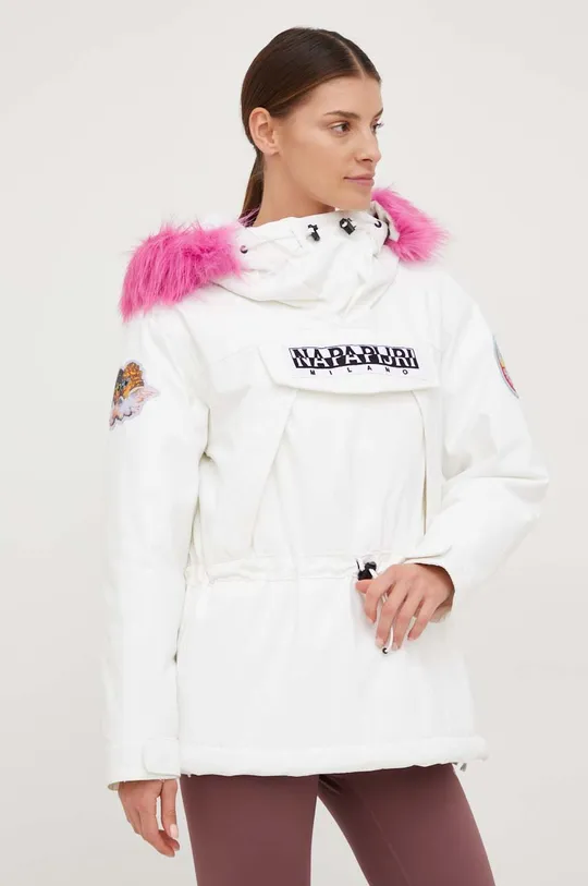білий Куртка Napapijri x Fiorucci Жіночий