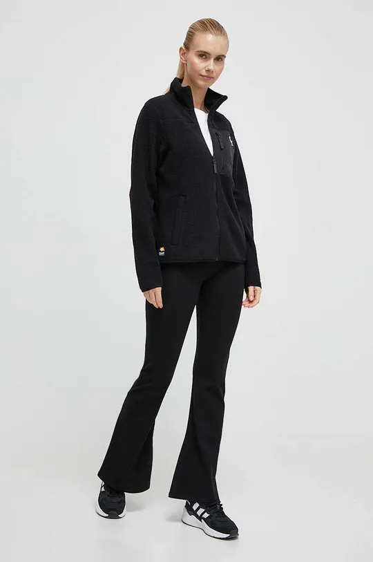 Colourwear gyapjú pulóver fekete