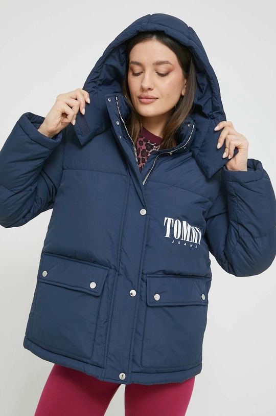 tmavomodrá Bunda Tommy Jeans