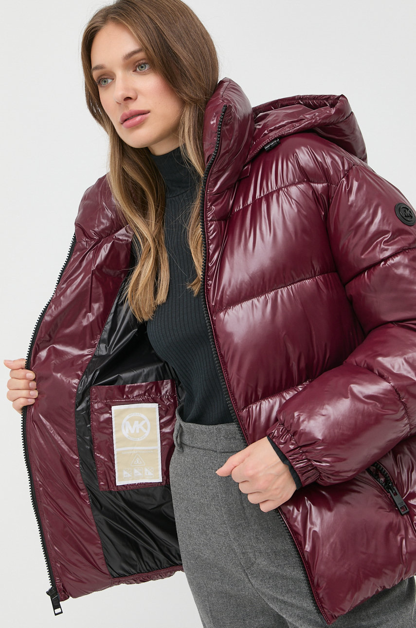 Куртка MICHAEL Michael Kors жіноча колір бордовий зимова | ANSWEAR.ua
