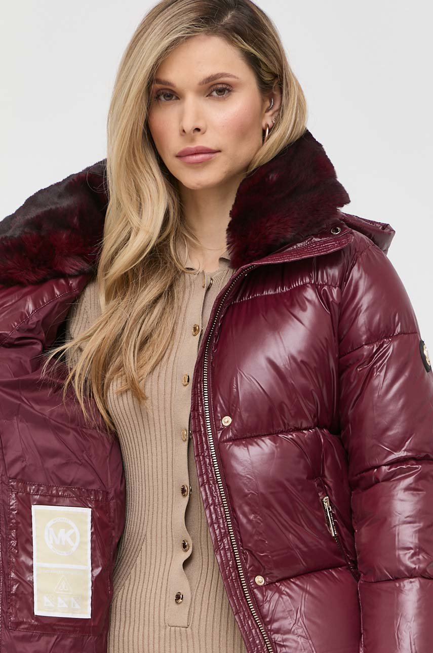 Куртка MICHAEL Michael Kors жіноча колір бордовий зимова | ANSWEAR.ua