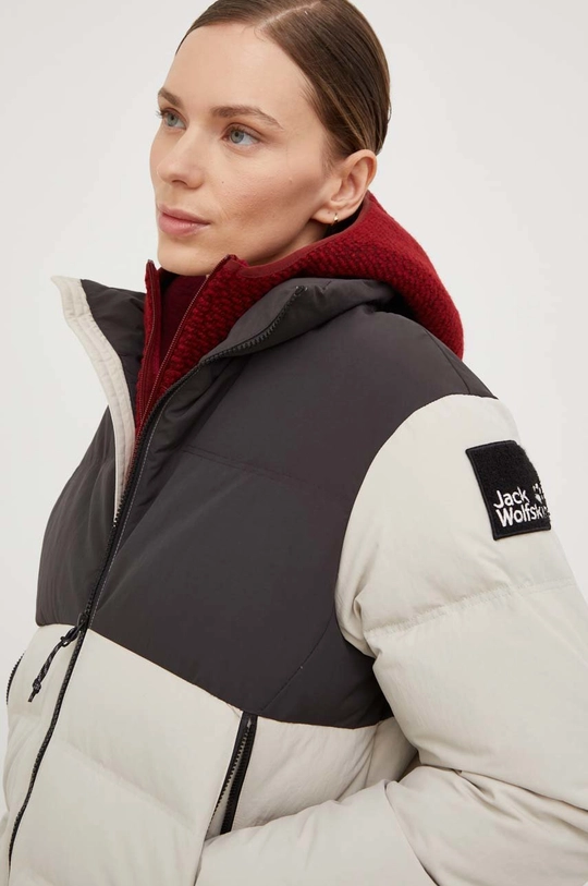 beżowy Jack Wolfskin kurtka puchowa