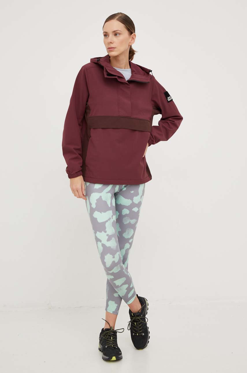 Bunda Jack Wolfskin burgundské