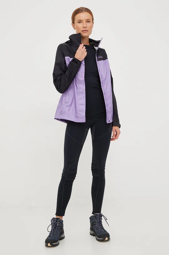 Противодождевая куртка Marmot Precip Eco фиолетовой