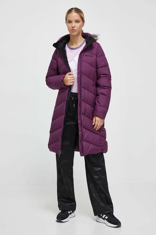 Пуховая куртка Marmot Montreaux фиолетовой