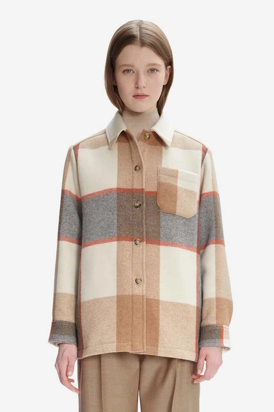 beige A.P.C. wool jacket Blouson Darlene Women’s